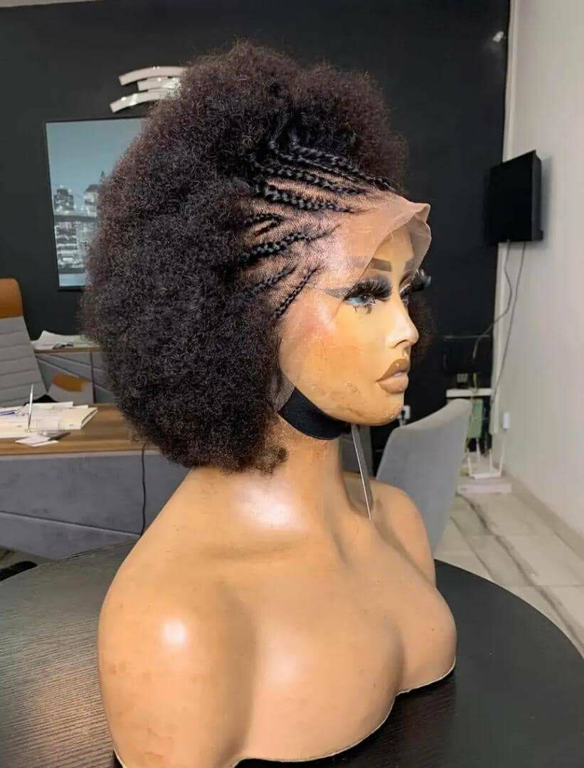 Perruque effet cheveux afro