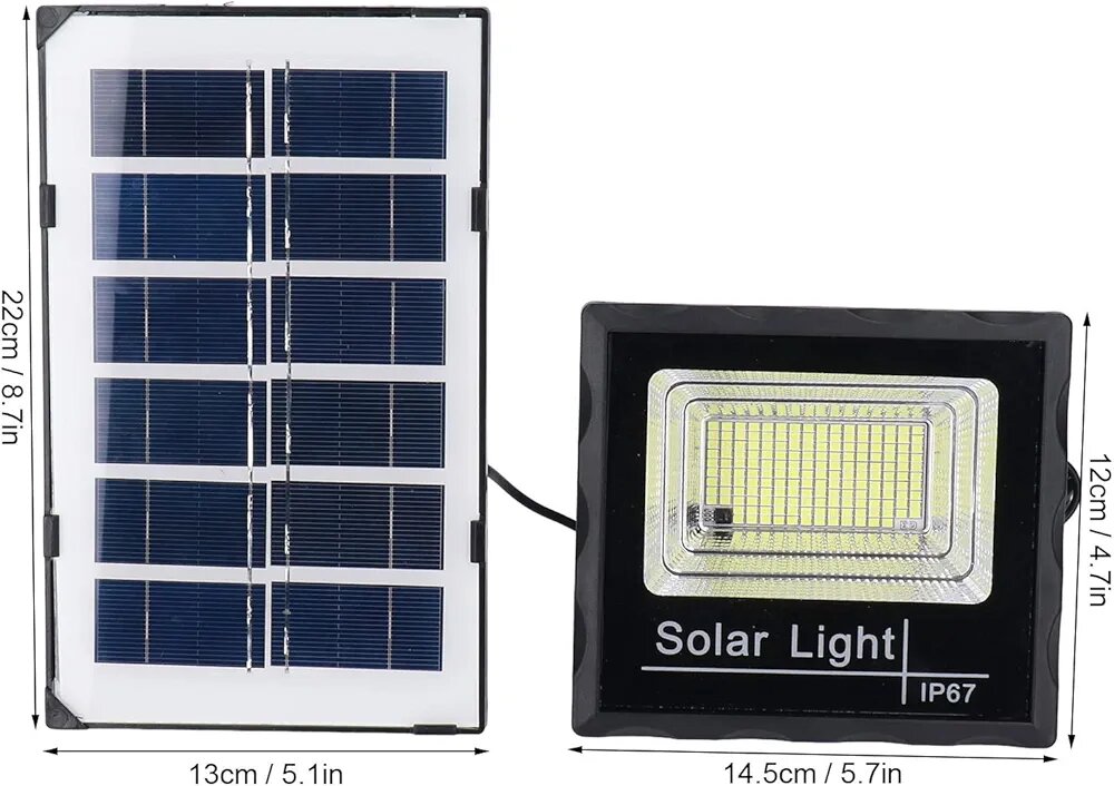 Lampe solaire extérieure étanche