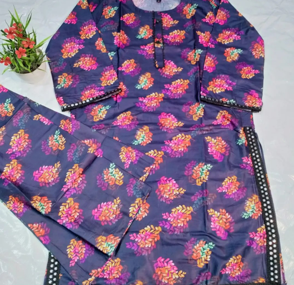 *Digital Print Plazo Lawn*