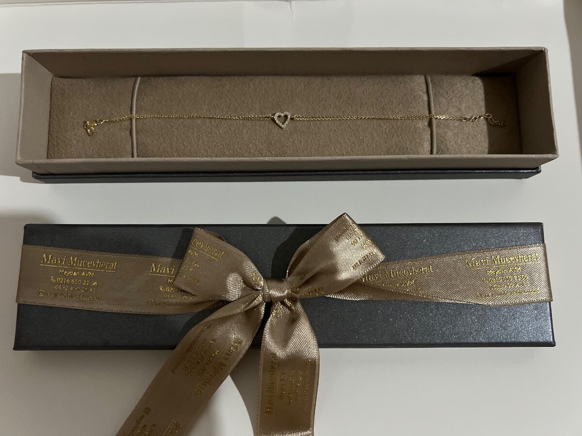 Золотой браслет, с подарочным пакетом