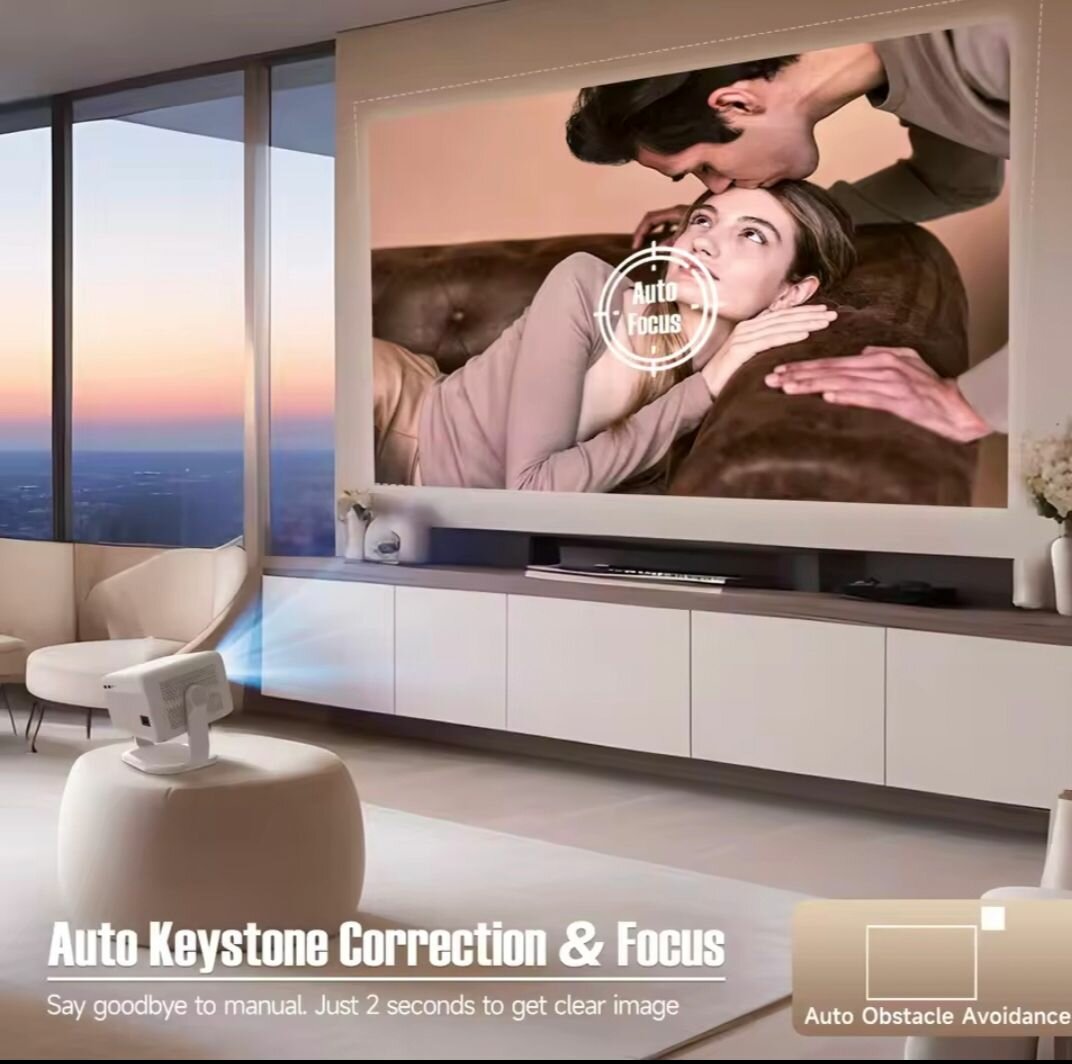 L018 Full Hd 4k Android multimedia Box pack projector