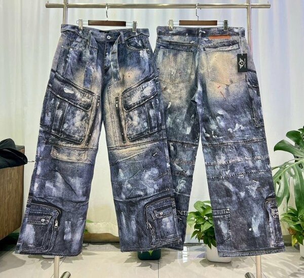 Jeans homme effet délavé