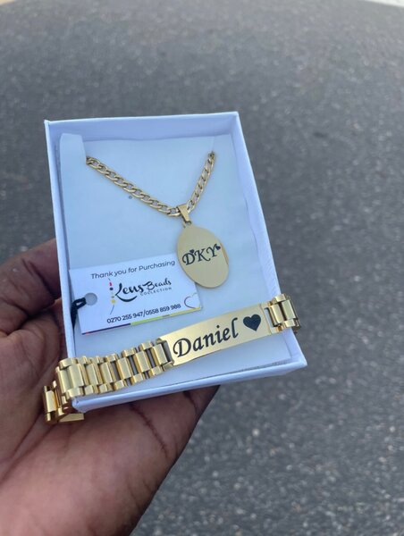 Customised Bracelet and Necklace for men