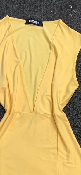 Robe Longue Jaune moulante