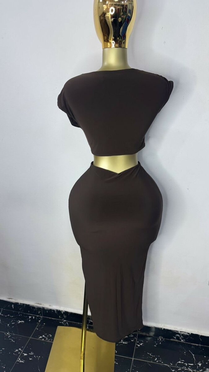 Robe élégante taille haute