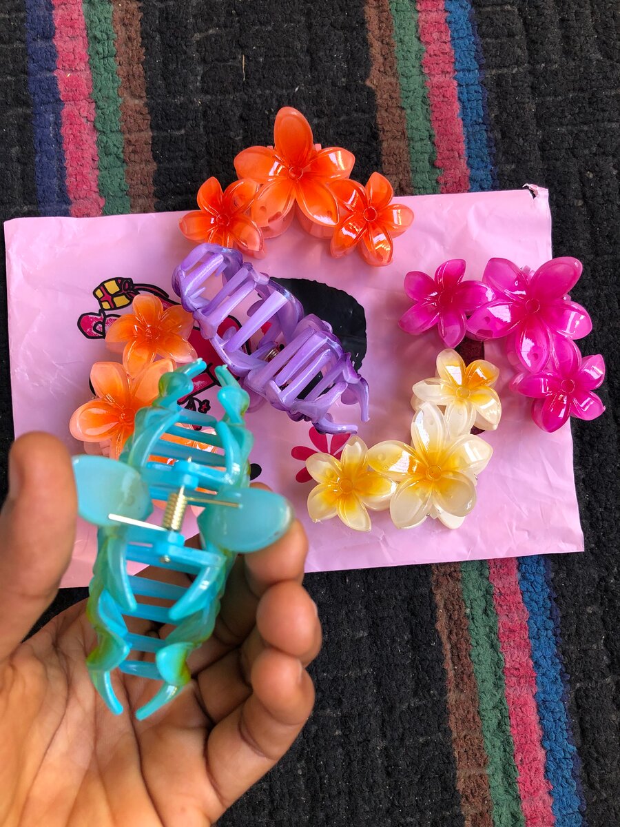 Pinces à cheveux florales