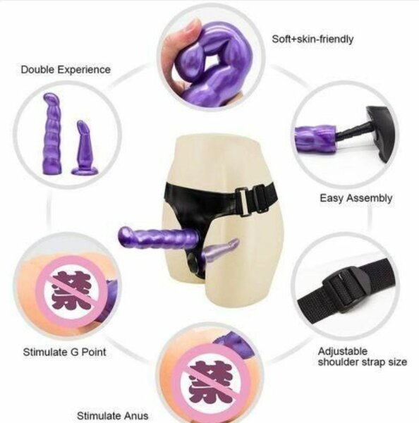 Harnais Double Strap-on Réaliste