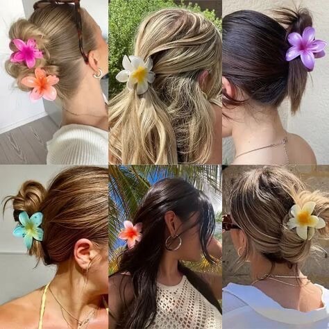 Pinces en fleur pour cheveux
