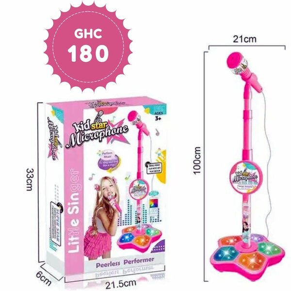 Kids karaoke set with microphone