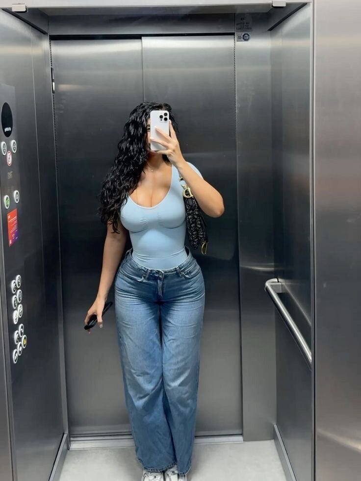 Jean large décontracté tendance