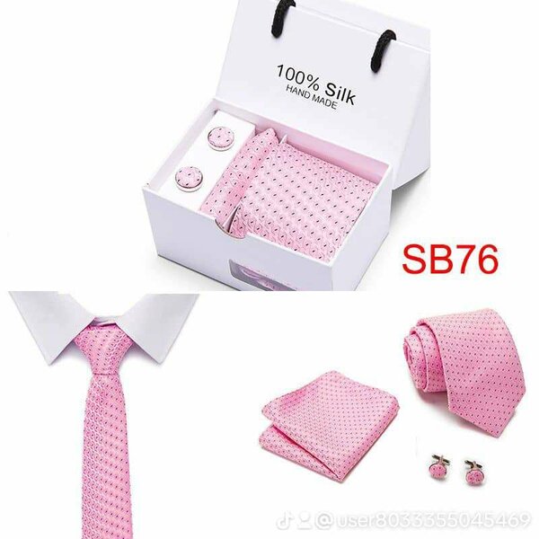 Ensemble cravate soie homme