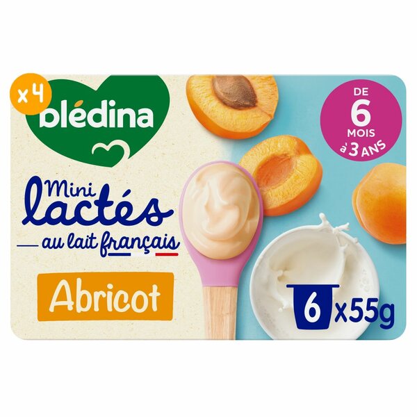 MINI LACTÉS Abricot 06 pots