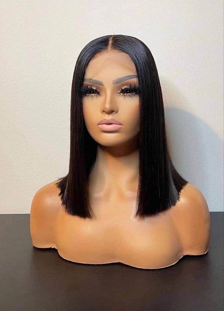 Bone straight wig