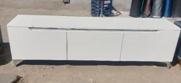 Pedestal with 3 compartments, white