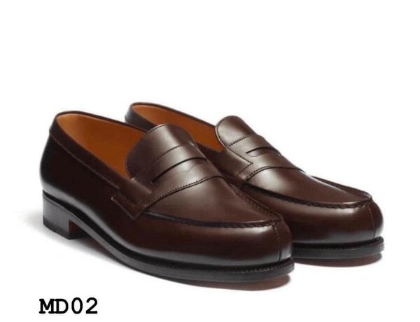 Mocassins penny bruns pour hommes