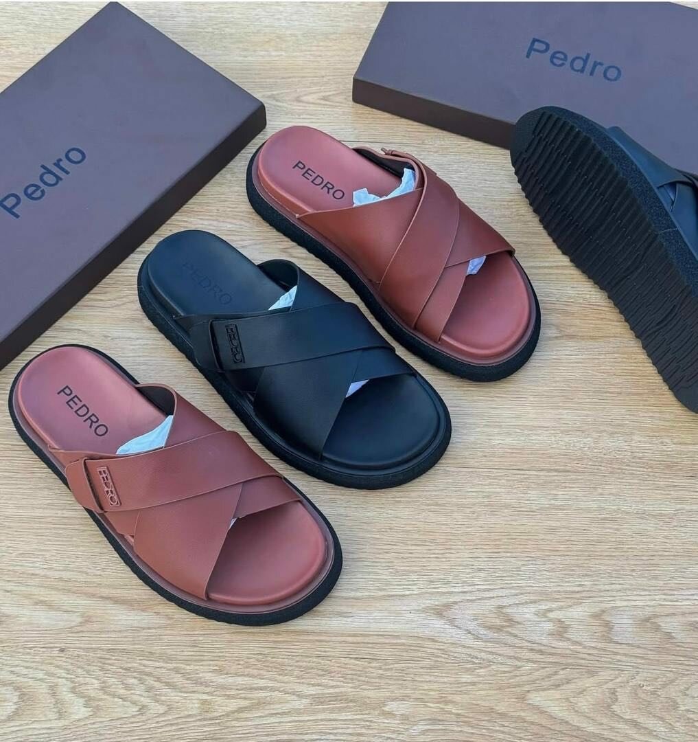 Mules Homme Pedro en Cuir