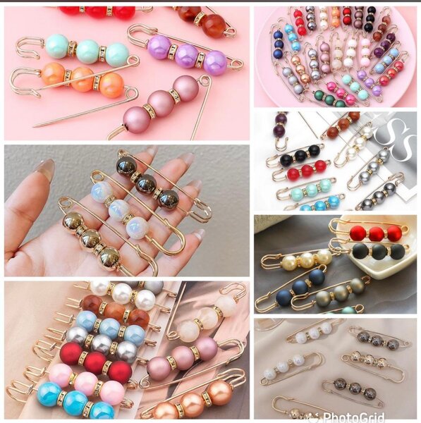 Broches épingles perles élégantes