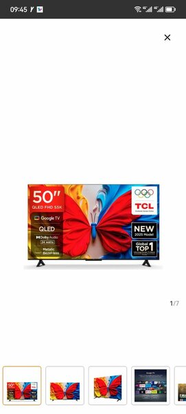 Téléviseur TCL QLED 2K  50"