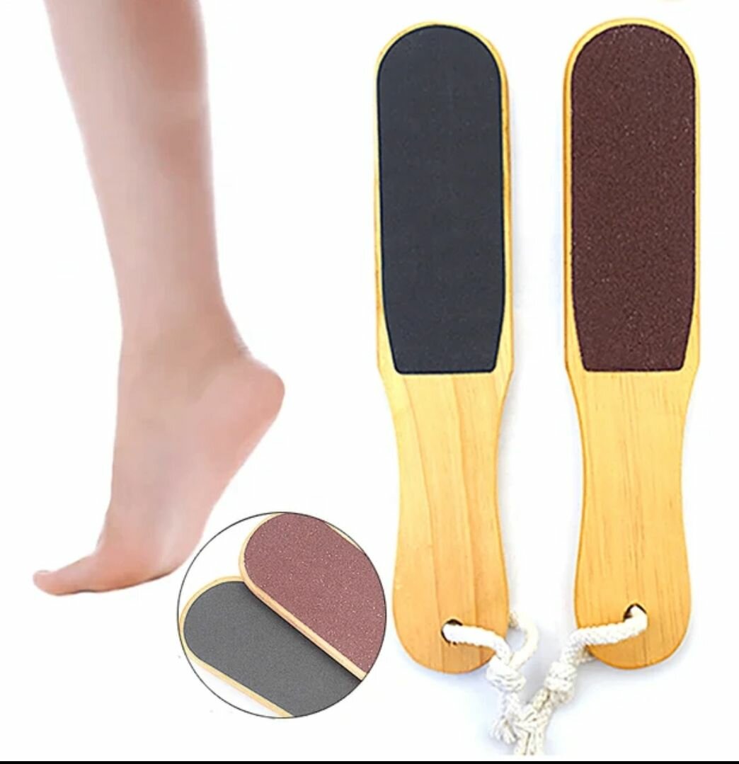 Wooden Foot File Pedicure Tool