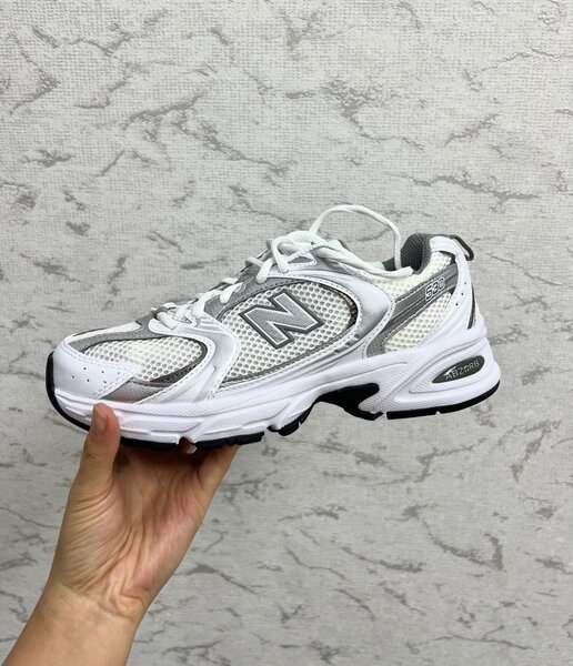 New Balance 530 White Silver Metallic