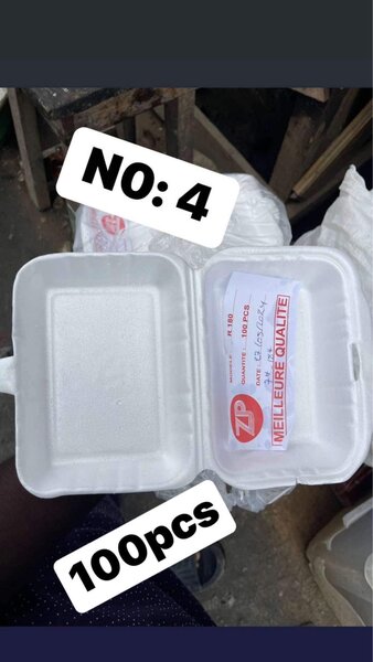 Jetable en polystyrène