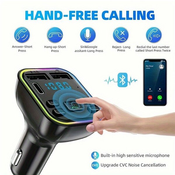 Bluetooth FM Transmitter Car A