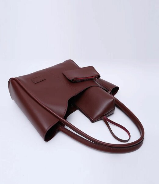 Elegant Brown Tote Bag Set