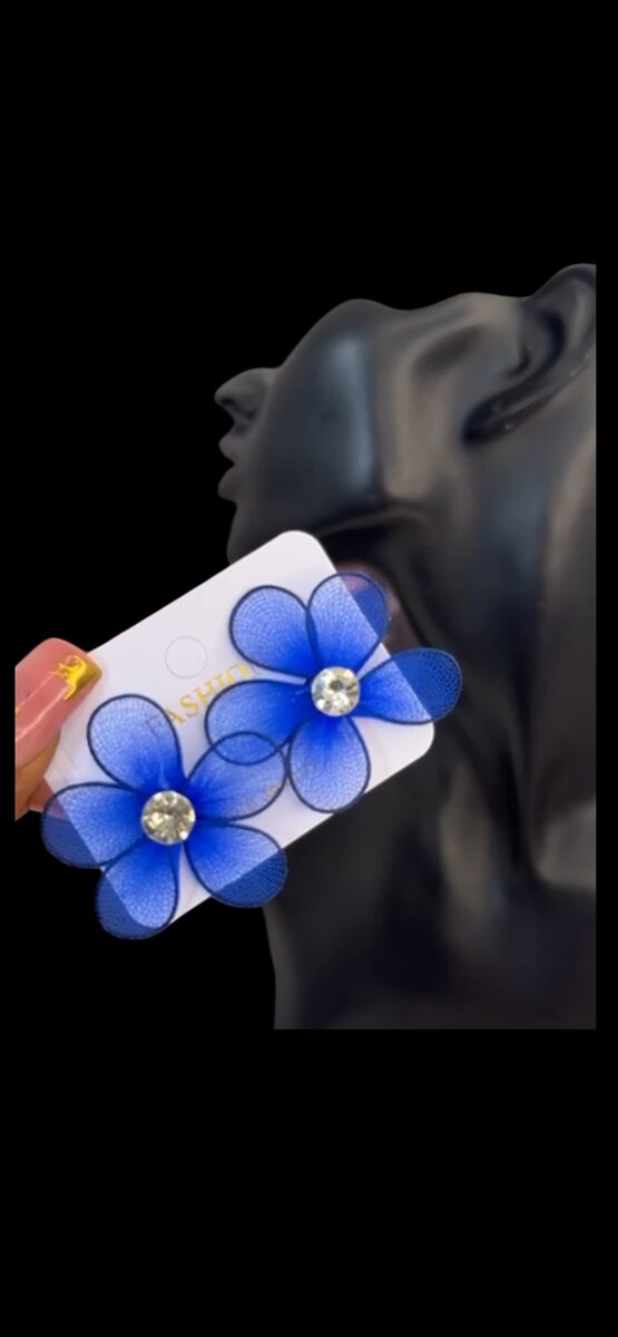 Boucles d'oreilles en fleurs