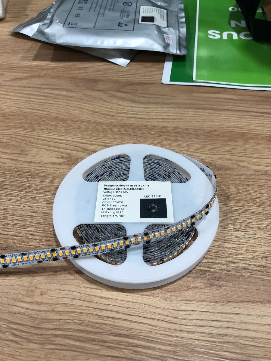 220V LED Strip Light 3000K, 4500K, 6000K