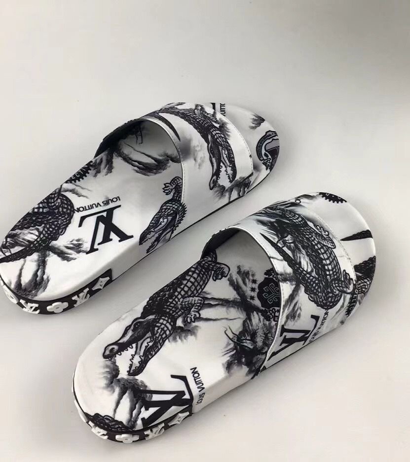 Claquettes Homme Design Crocodile