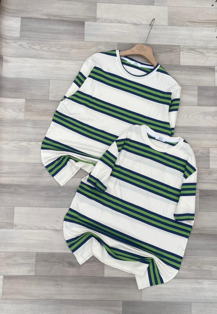 T-shirts à Rayures Unisexes