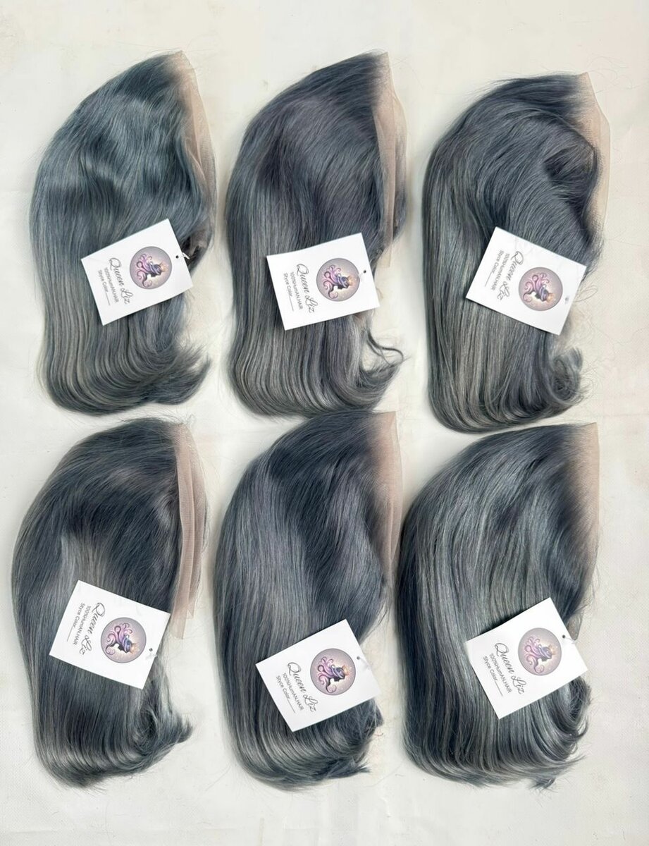 Perruques synthétiques gris