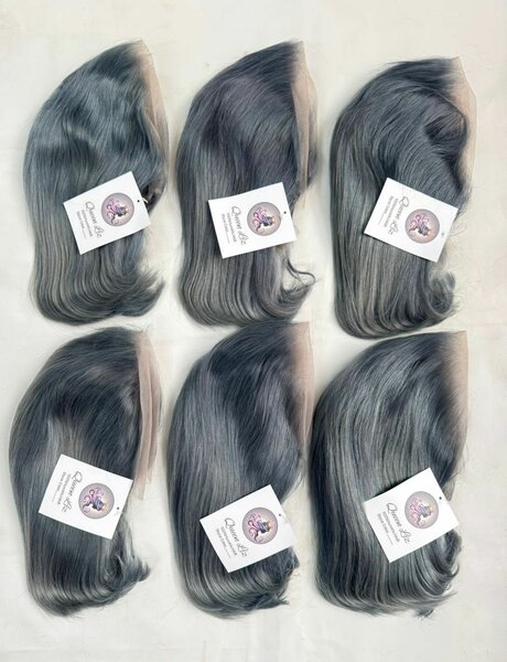 Perruques synthétiques gris