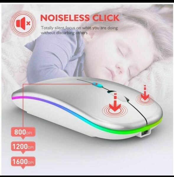 Souris Sans Fil Lumineuse