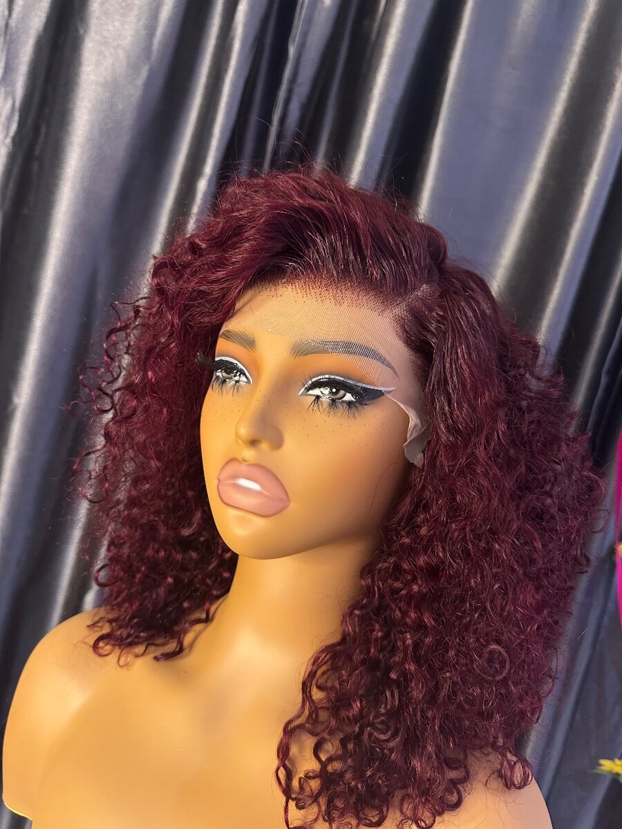 Cambodian burgundy curls