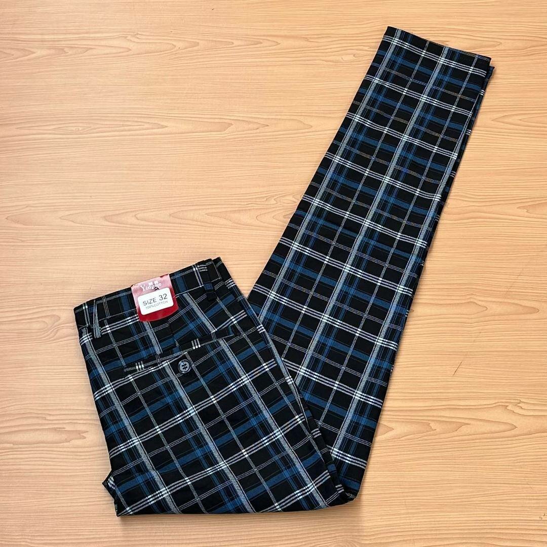 Check fashion trousers