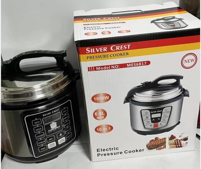 SILVER CREST ELECTRIC PRESSURE COOKER 6 LITERS