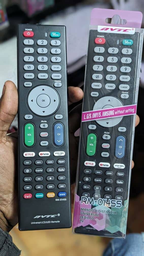 Tv universal remote controls
