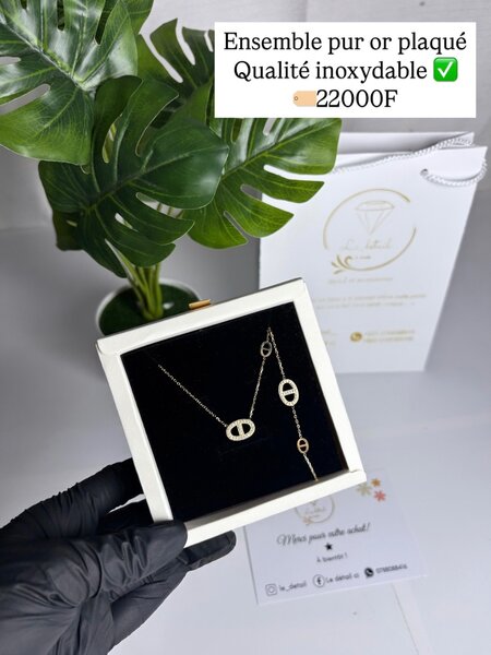Ensemble plaqué or 16K