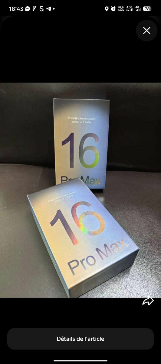 Chargeur USB-C 65W Pro Max