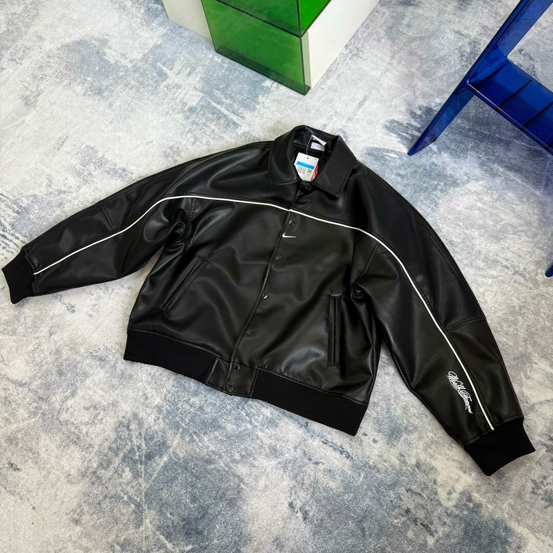 Veste Nike en cuir pour hommes