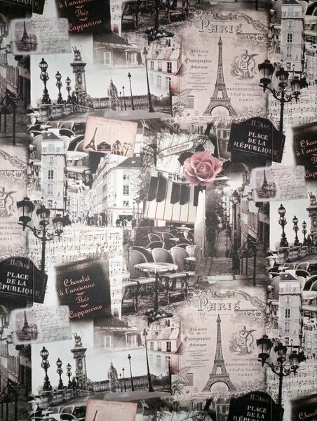 Papier peint vintage Paris