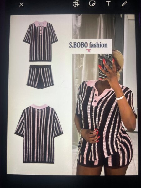 Ensemble rayé S.BOBO