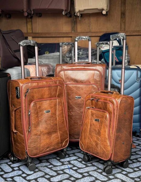 Leather luggage