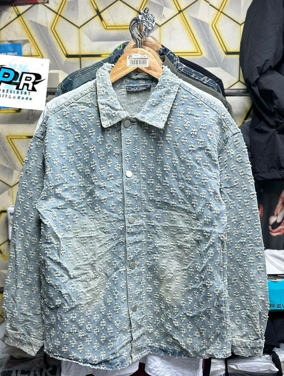 Veste en jean vintage unisexe