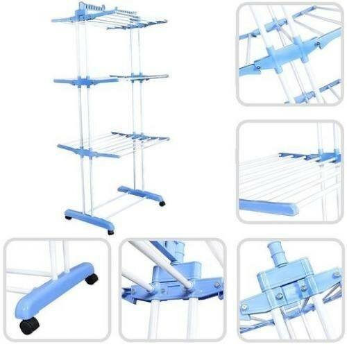 Séchoir à linge pliable à plusieurs niveaux