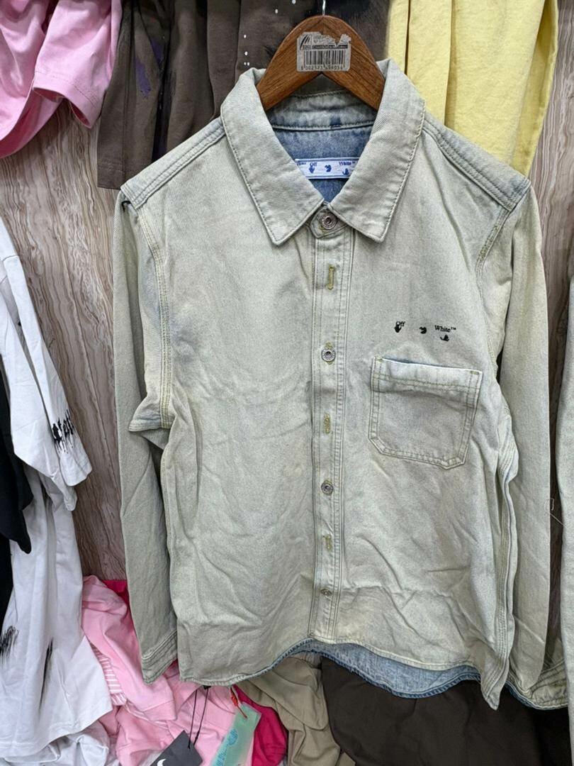 Chemise décontractée en denim artistique