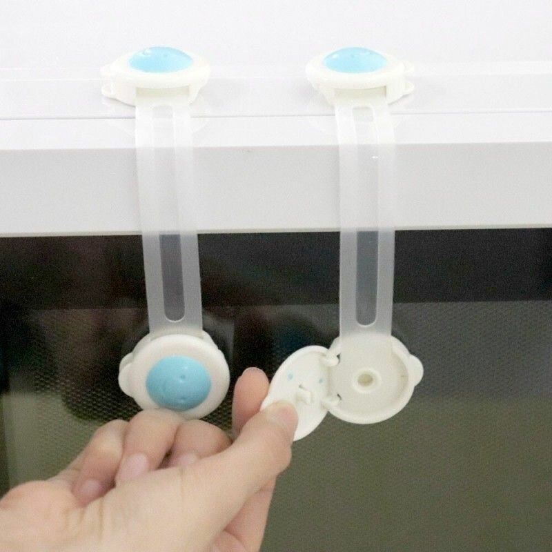 Pack of 2 Baby Safety Locks for Drawers, Cabinets & Fridges