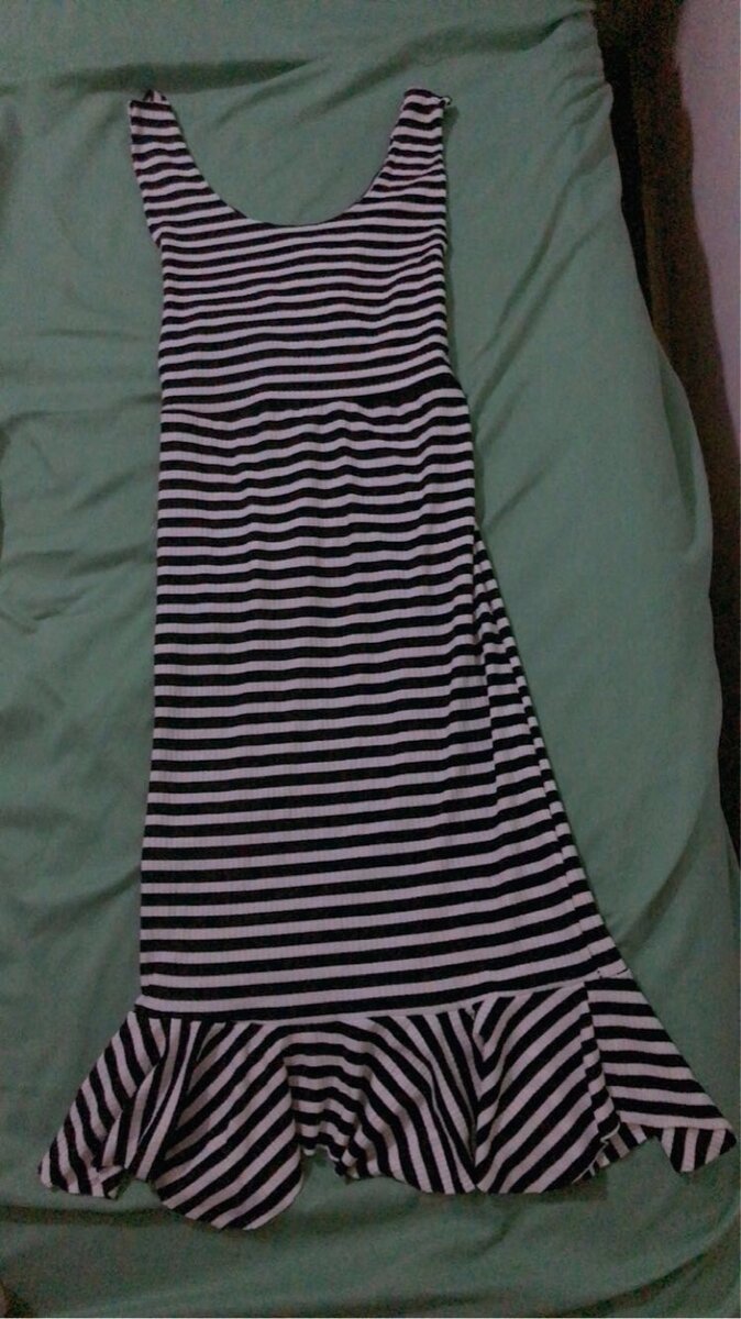 Robe Longue Rayée Évasée