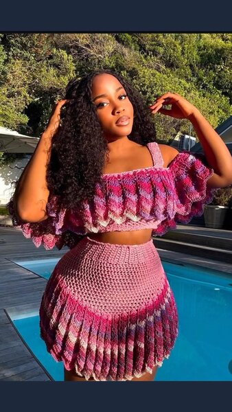 Robe Crochet Colorée